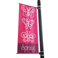 advertising durable Custom Printing Banner, street pole Banner