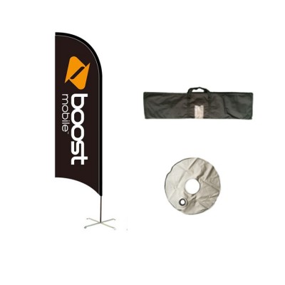 Outdoor advertising promotion feather beach flag