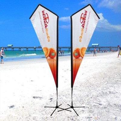 display flying fiberglass pole beach flag