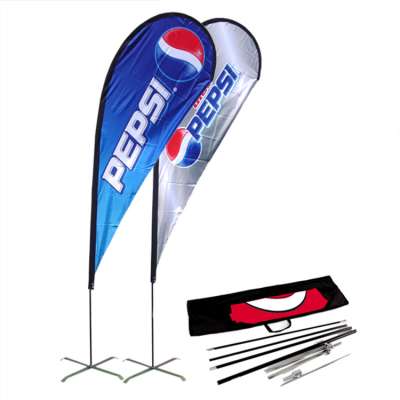 Custom promotional flying banner beach feather flag