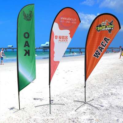 Water-repellent T shirt printing machine tear drop flag banner amusement park