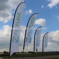 Polyester Promotional usage Advertising exhibition event outdoor Flying Beach Flag banner